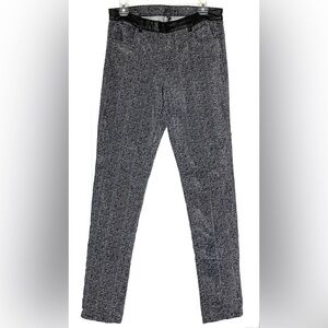 KUT from the KLOTH velvet herringbone print center seam leggings skinny jeans 10